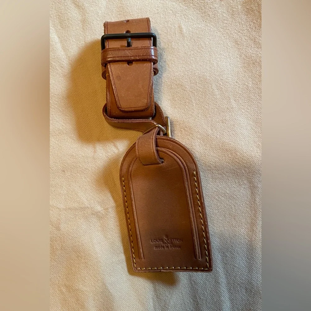 Louis Vuitton Tan Poignet Leather Strap & Hangtag
